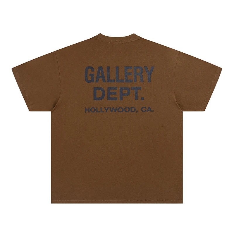 T-Shirt Gallery Dept. Marron Foncé Et Noir – vue 1