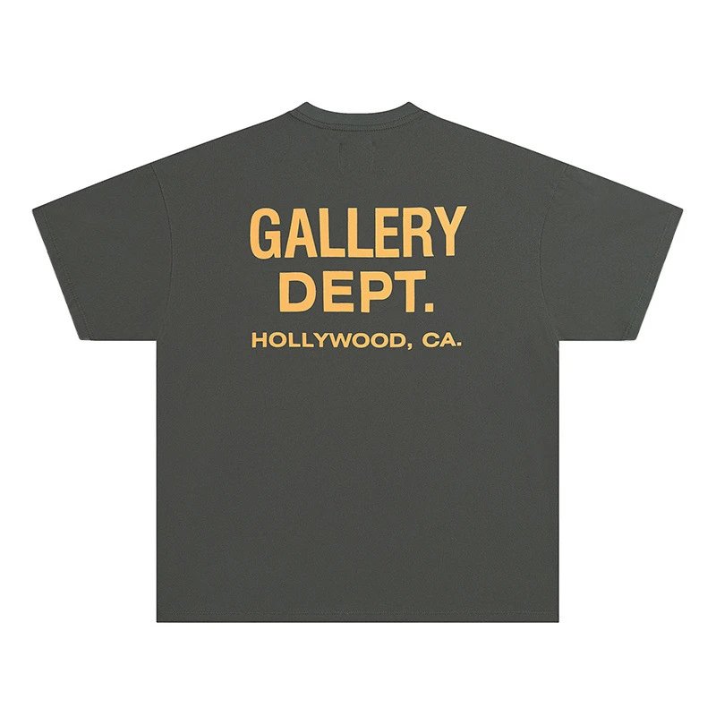 T-Shirt Gallery Dept. Gris Et Jaune – vue 1