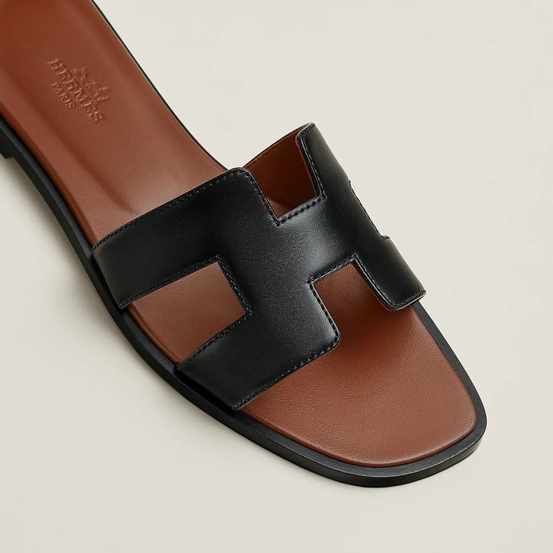 Sandales Oran Noir Et Gold – vue 4