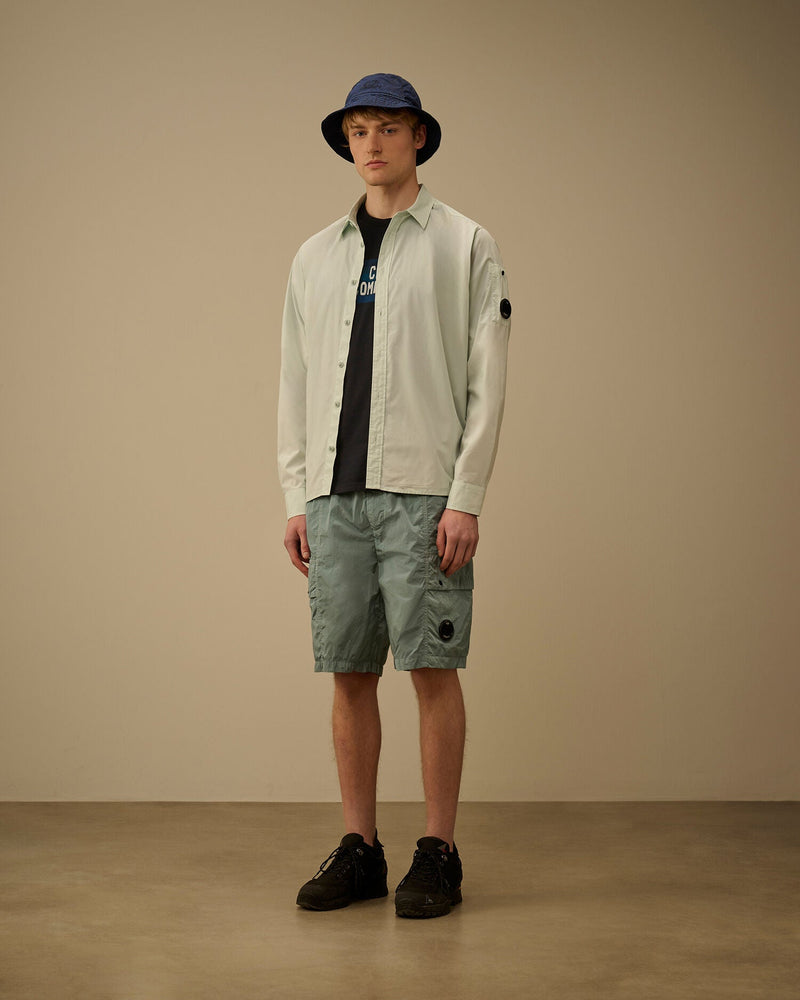 Short CP Company silver blue – vue 4