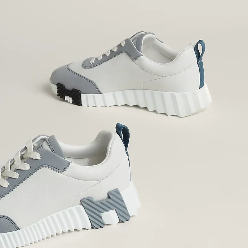Hermès Bouncing Blanc & Bleu Galet – vue 4
