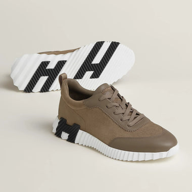 Hermès Bouncing Étoupe — Taupe & Noir