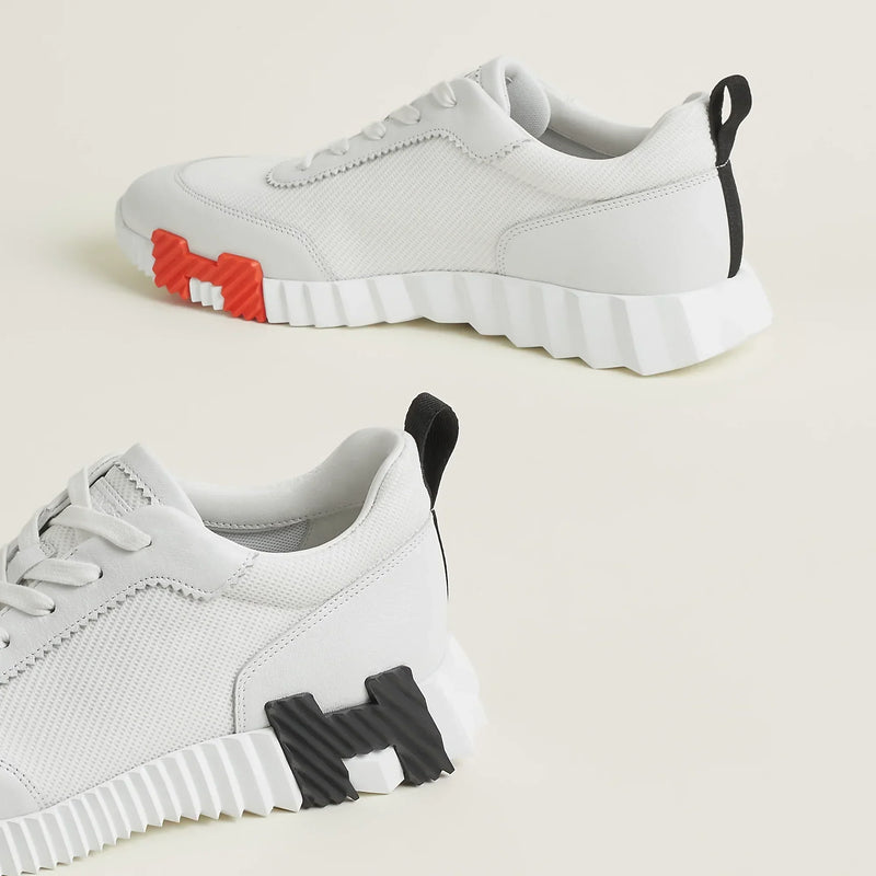 Hermès Bouncing Blanc & Orange – vue 4