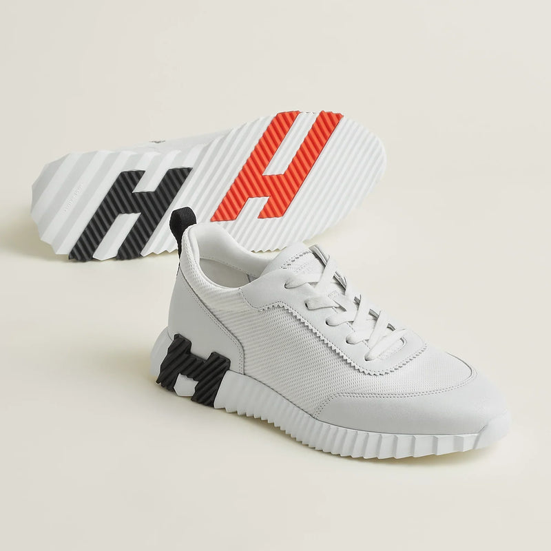 Hermès Bouncing Blanc & Orange – vue 1