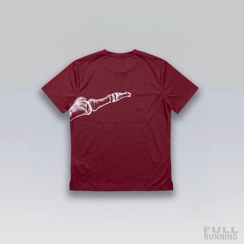 T-shirt de Running Division Squelette "MILER" Rouge – vue 2
