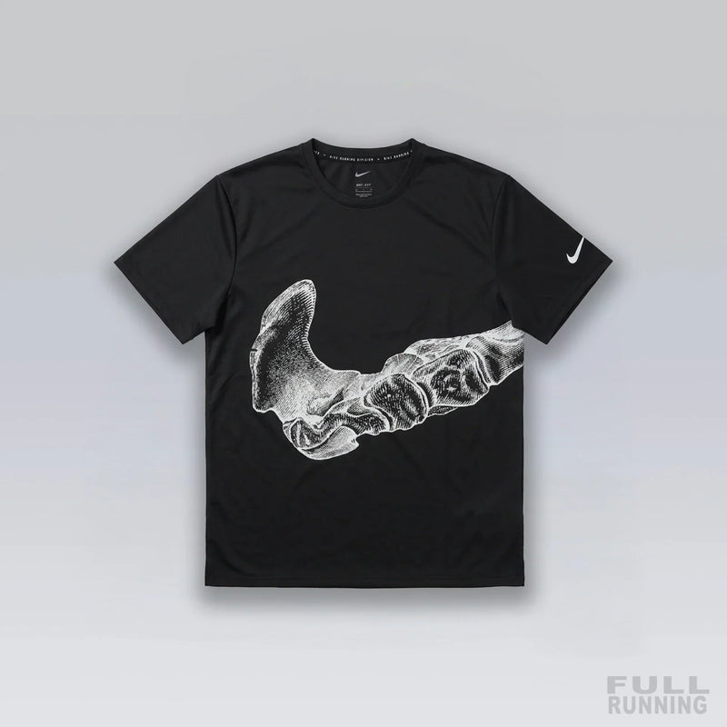 T-shirt de Running Division Squelette "MILER" Noir – vue 1