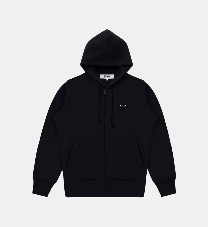 Sweat zippé CDG Avec Capuche Noir – vue 1