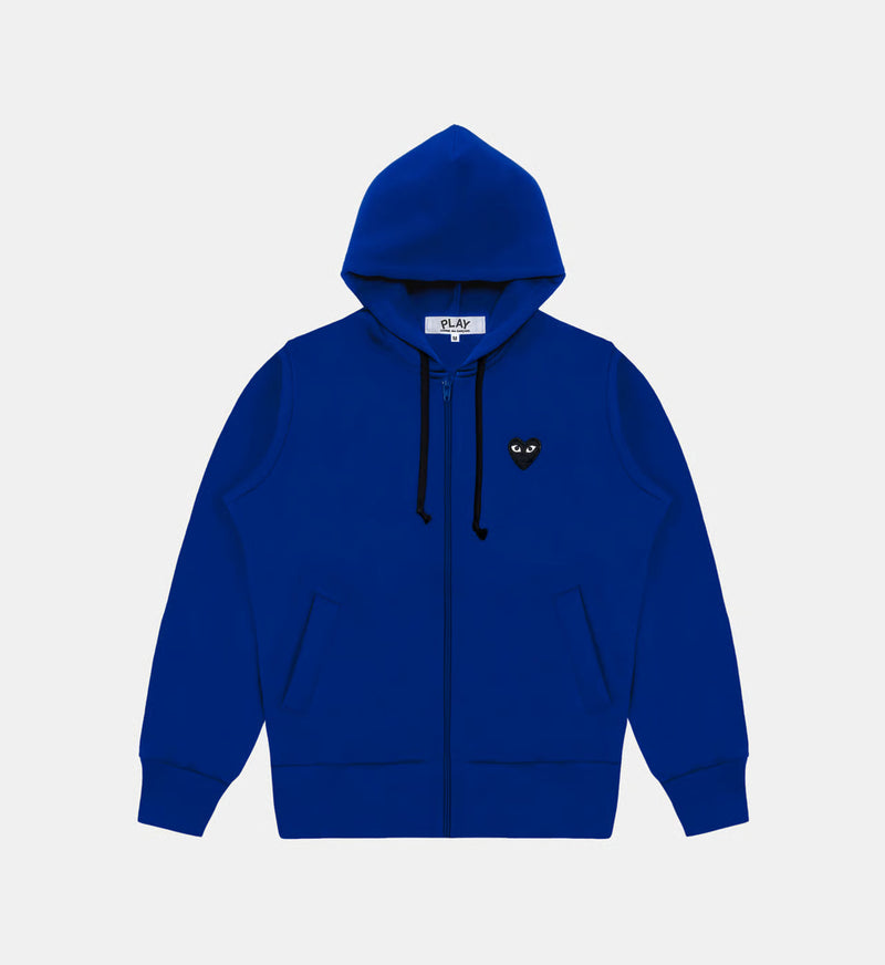 Sweat zippé CDG Avec Capuche Bleu – vue 1