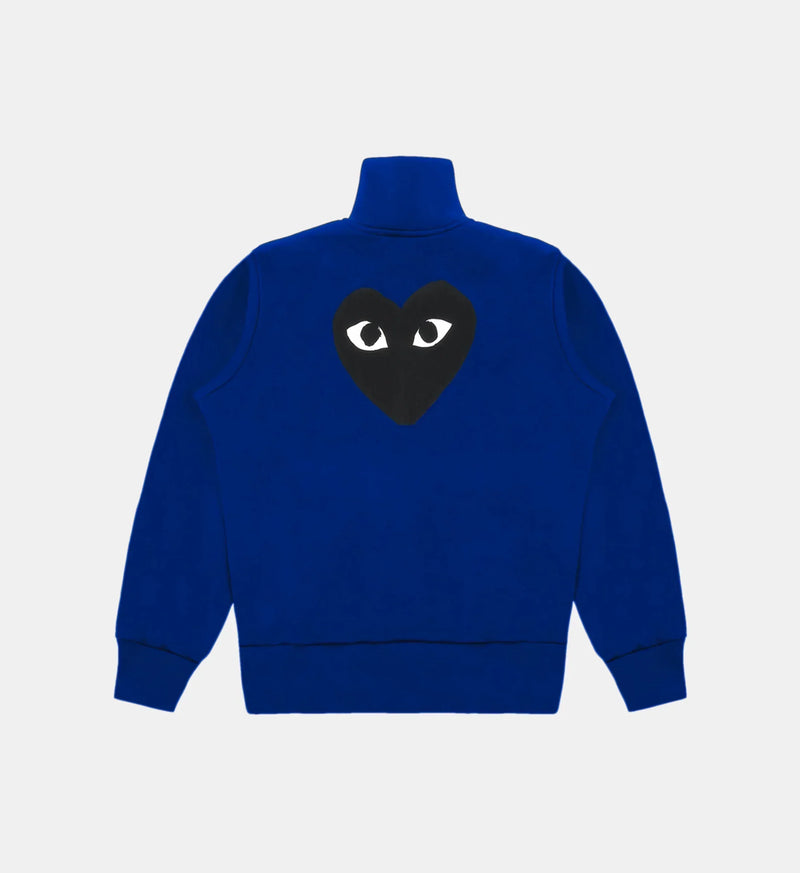 Sweat zippé CDG Sans Capuche Bleu – vue 2