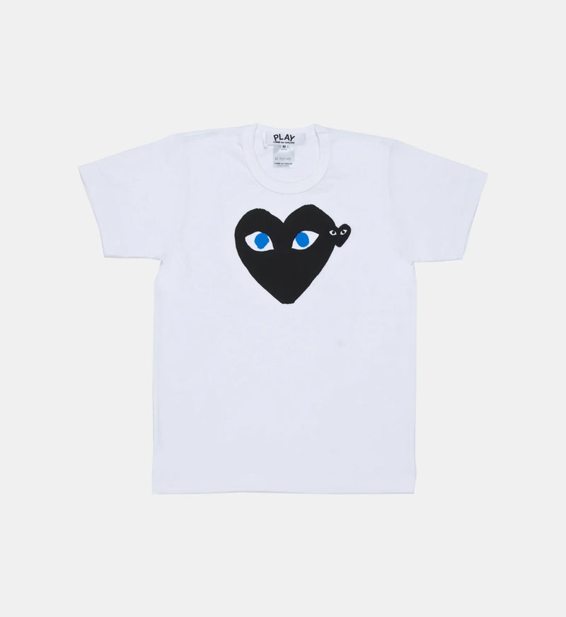 T-Shirt CDG Blanc Bleu Et Noir – vue 1