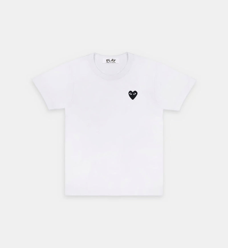 T-Shirt CDG Blanc Logo Noir – vue 1