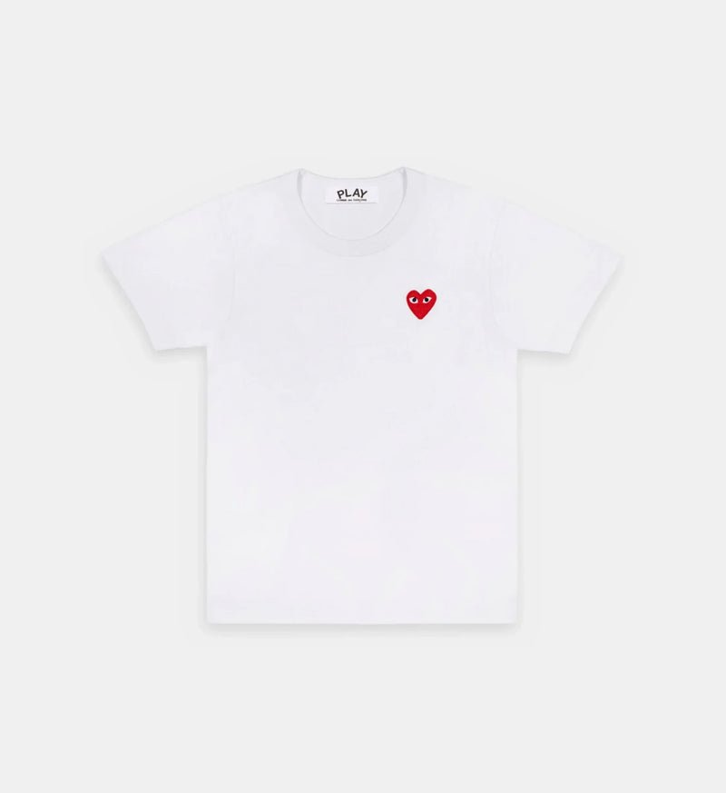 T-Shirt CDG Blanc Logo Rouge – vue 1