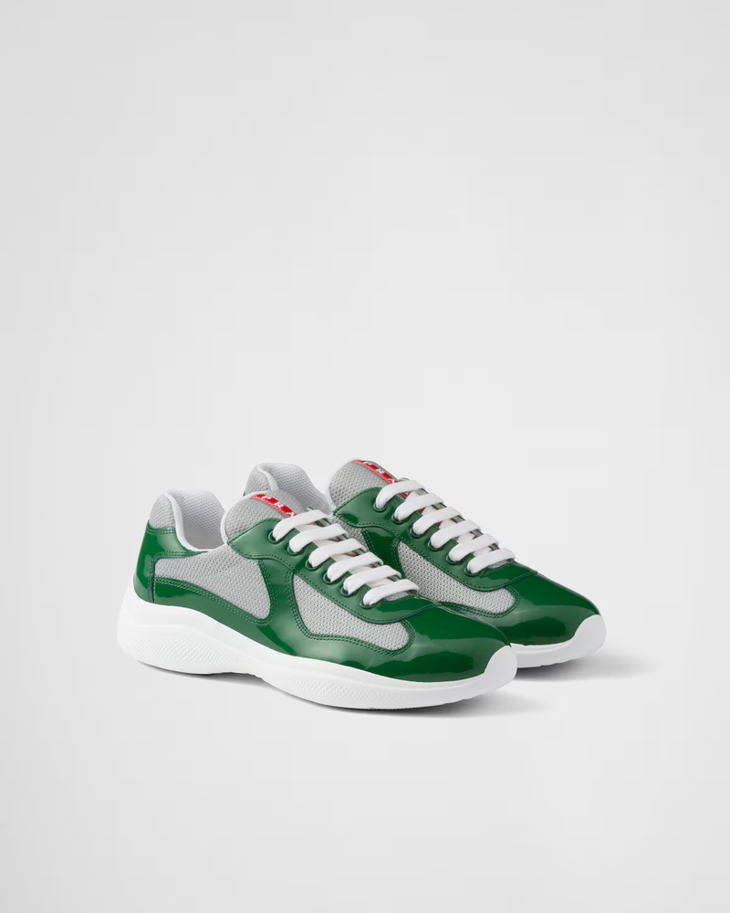 Sneakers Prada America’s Cup Vert – vue 1